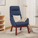 Relaxstoel stof blauw