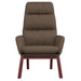 Relaxstoel stof taupe