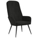 Relaxstoel fluweel zwart