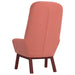 Relaxstoel fluweel roze