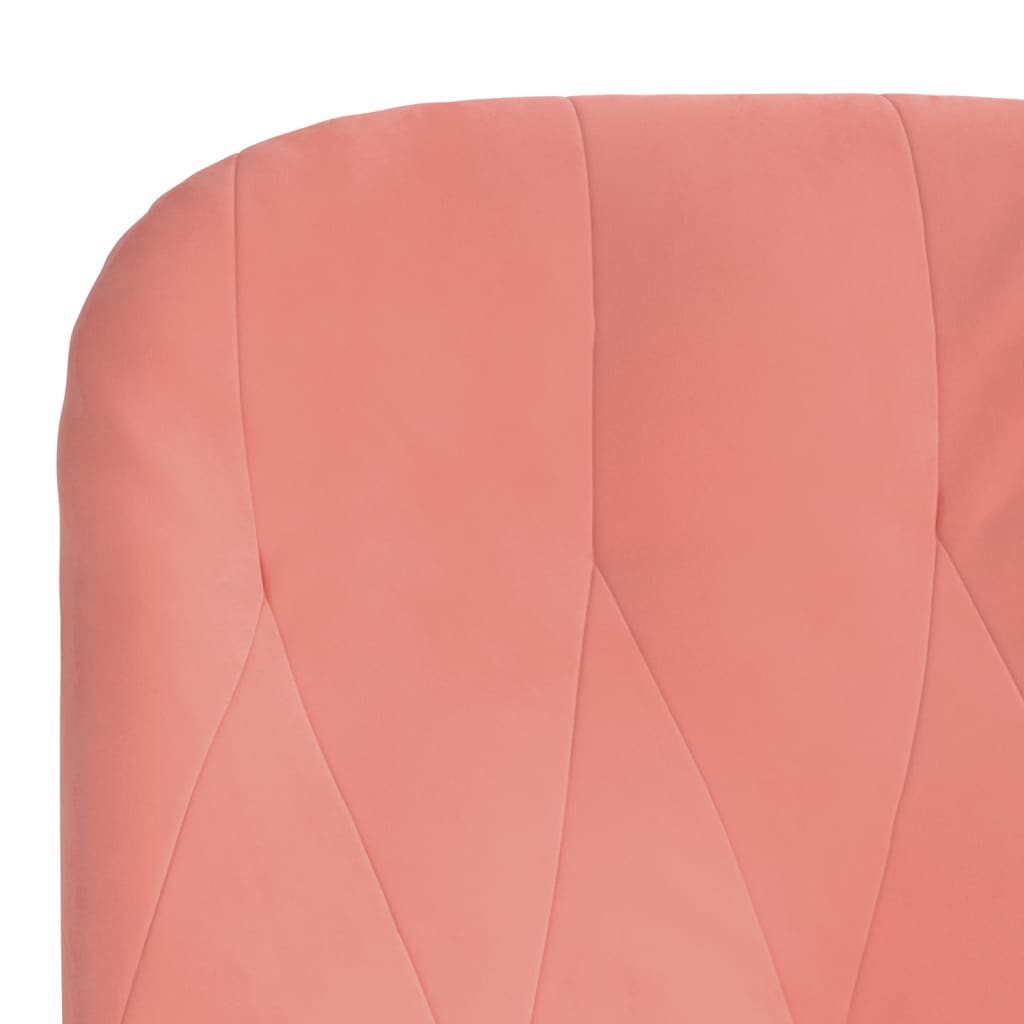 Relaxstoel fluweel roze