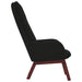 Relaxstoel fluweel zwart