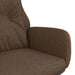 Relaxstoel stof en PVC bruin