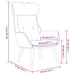 Relaxstoel stof en PVC bruin
