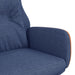 Relaxstoel stof en PVC blauw