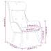 Relaxstoel stof en PVC mosterdgeel