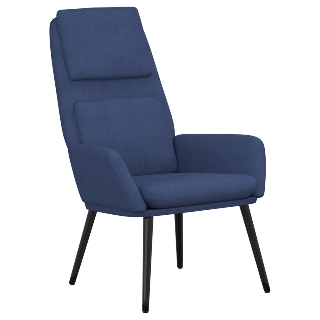 Relaxstoel stof blauw