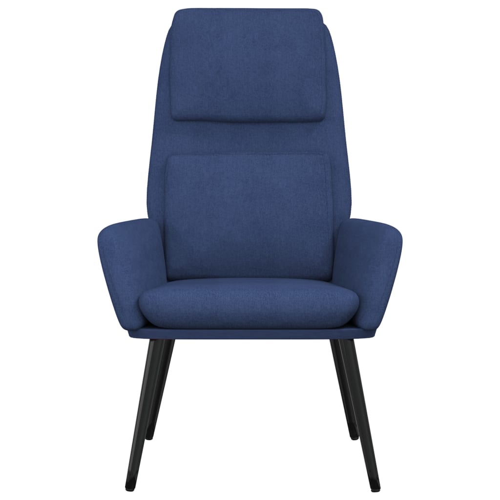 Relaxstoel stof blauw