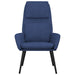 Relaxstoel stof blauw