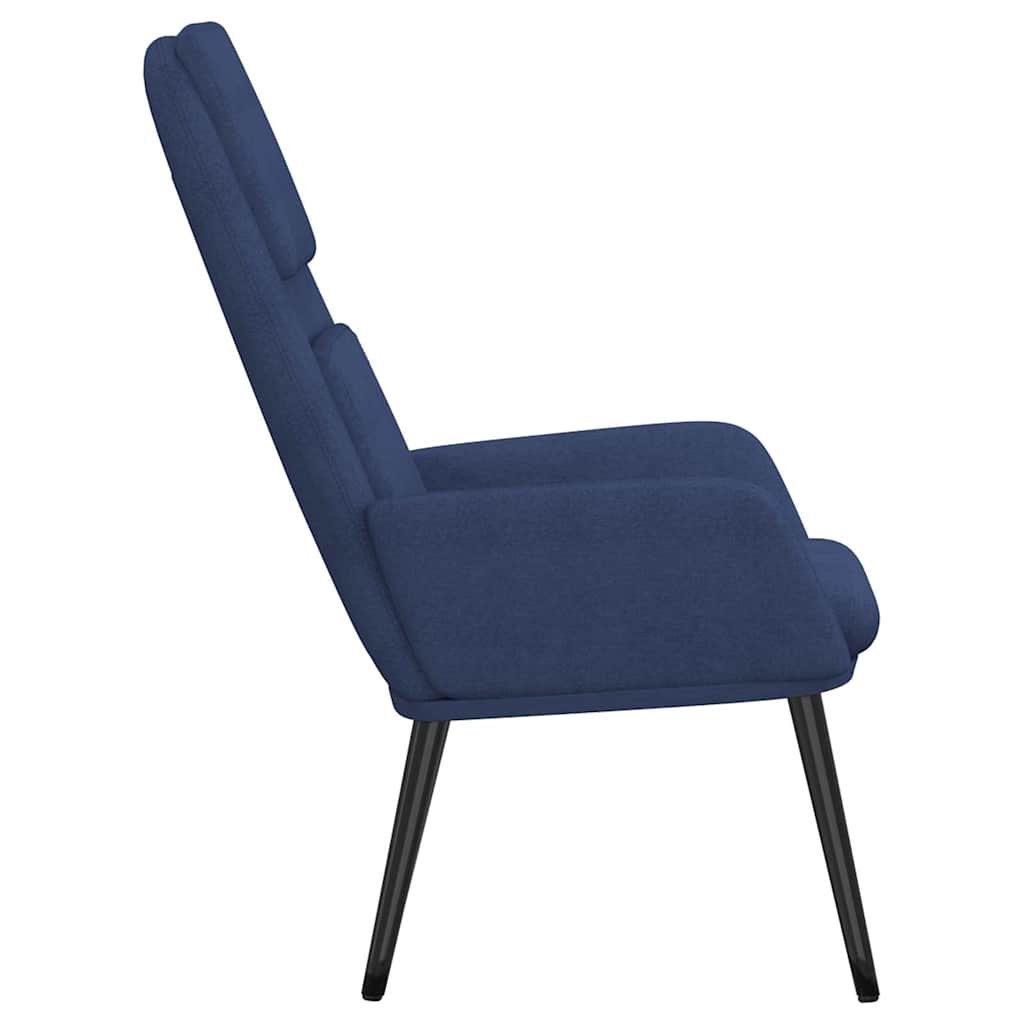 Relaxstoel stof blauw