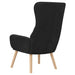 Relaxstoel fluweel zwart
