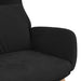 Relaxstoel fluweel zwart