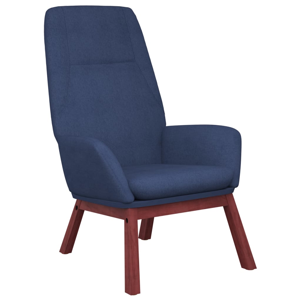 Relaxstoel stof blauw