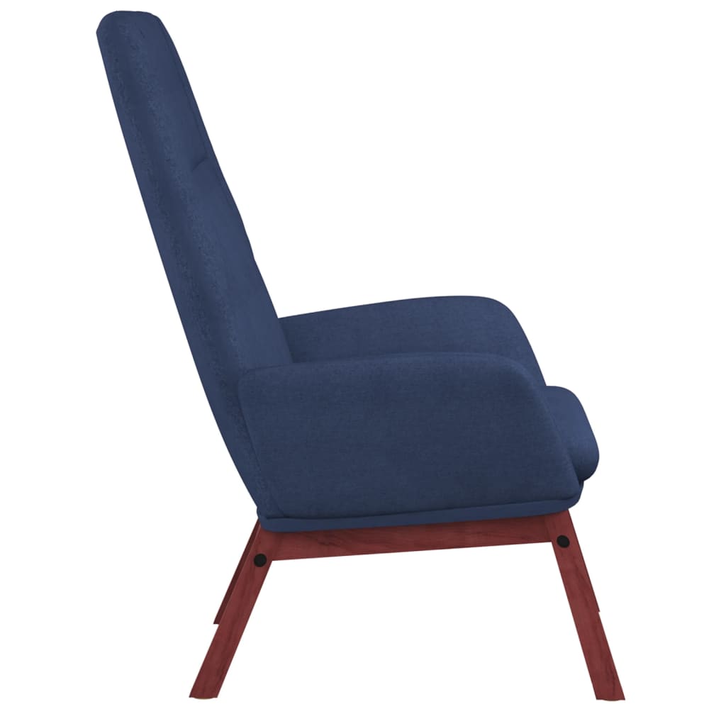 Relaxstoel stof blauw