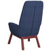 Relaxstoel stof blauw