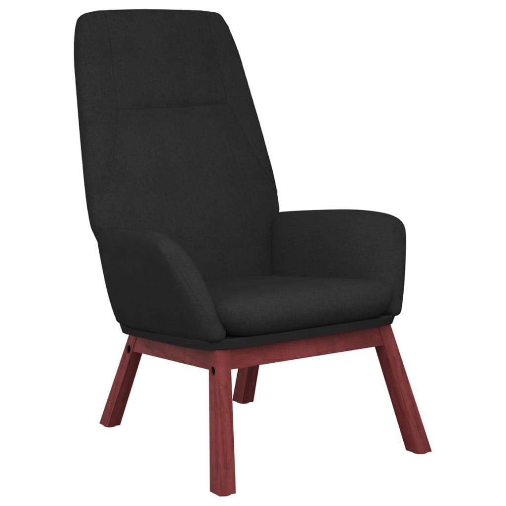 Relaxstoel stof zwart