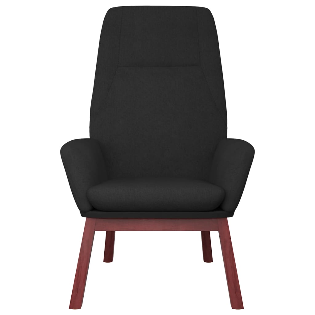 Relaxstoel stof zwart