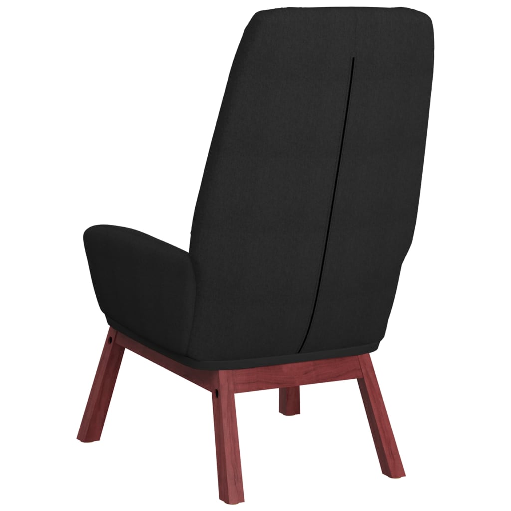Relaxstoel stof zwart