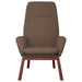 Relaxstoel stof taupe