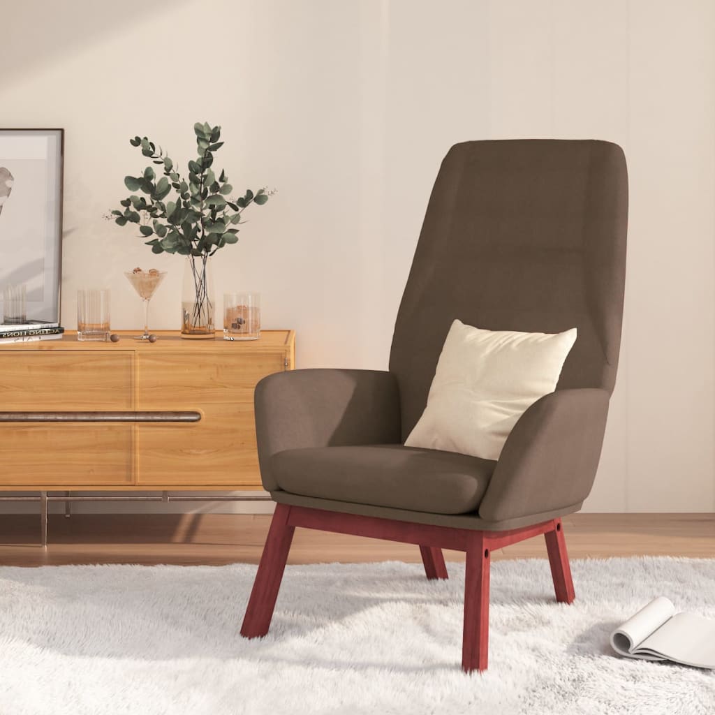Relaxstoel stof taupe
