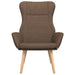 Relaxstoel stof bruin