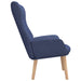 Relaxstoel stof blauw