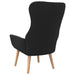 Relaxstoel stof zwart