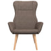 Relaxstoel stof taupe