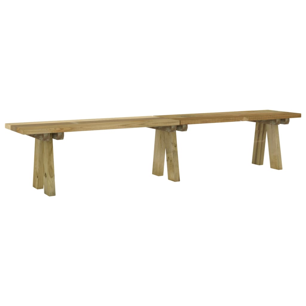 Tuinbank 220 cm geïmpregneerd massief grenenhout