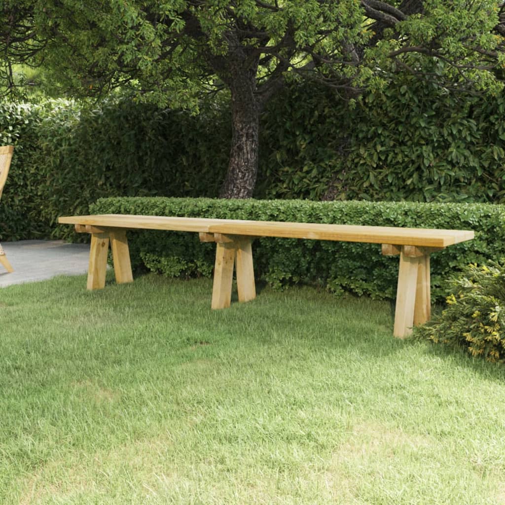Tuinbank 220 cm geïmpregneerd massief grenenhout
