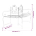 Boombank 150 cm staal zwart