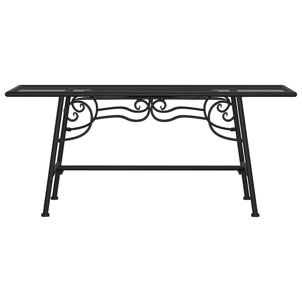 Boombank 110 Cm Staal Zwart