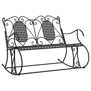 Schommelbank 2-zits 113 cm staal zwart