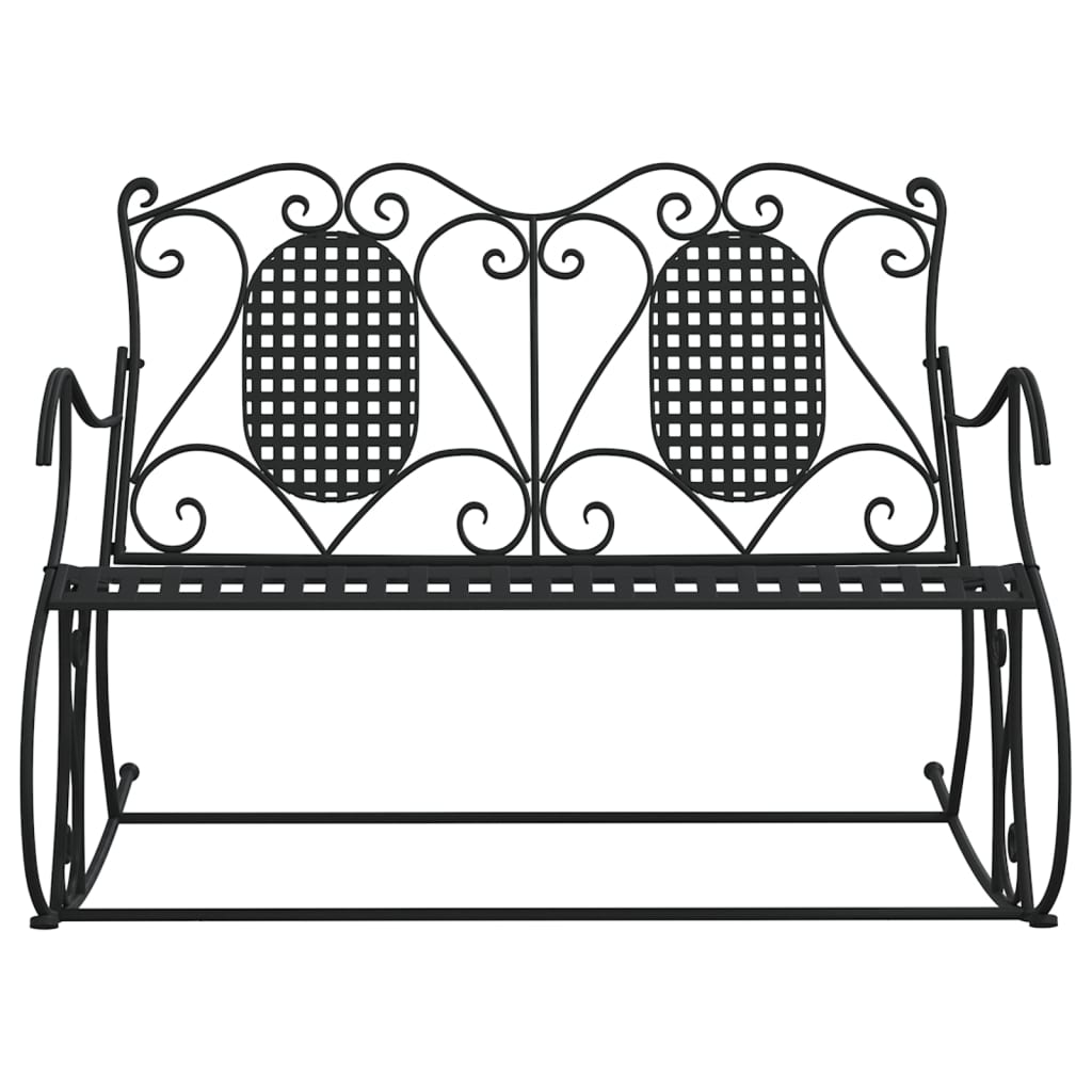 Schommelbank 2-zits 113 cm staal zwart