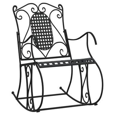 Schommelbank 84 cm staal zwart