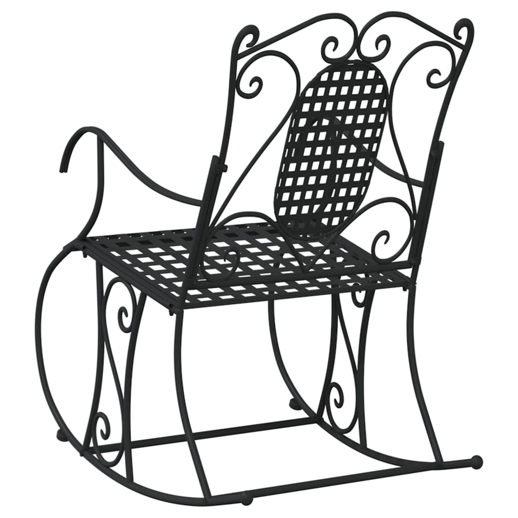 Schommelbank 84 cm staal zwart