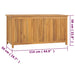 Tuinbox 114x50x58 cm massief teakhout