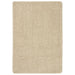 Vloerkleed shaggy anti-slip 120x170 cm crèmekleurig