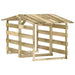 Pergola's met dak 2 st 100x90x100 cm geïmpregneerd grenenhout