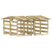 Pergola's met dak 4 st 100x90x100 cm geïmpregneerd grenenhout