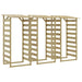 Pergola's met dak 3 st 100x90x200 cm geïmpregneerd grenenhout