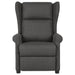 Fauteuil verstelbaar stof donkergrijs