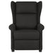Fauteuil verstelbaar stof zwart