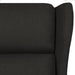 Fauteuil verstelbaar stof zwart