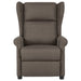 Fauteuil verstelbaar stof bruin