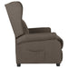 Fauteuil verstelbaar stof bruin