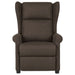 Fauteuil verstelbaar stof donkerbruin
