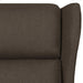Fauteuil verstelbaar stof donkerbruin