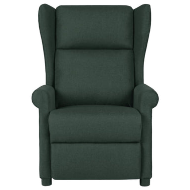 Fauteuil verstelbaar stof donkergroen
