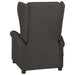 Fauteuil verstelbaar stof taupe
